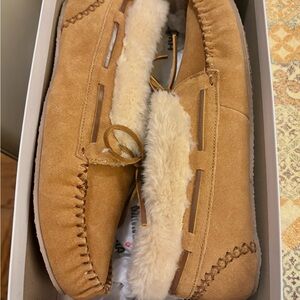 Cozy Tan Moccasin Slippers